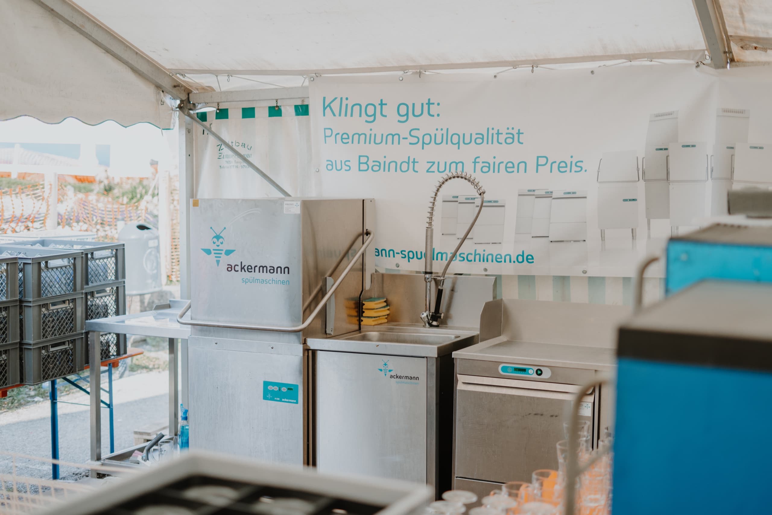 Spülmobil im Einsatz beim Schwäbischen Heimatfest
